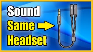 How to Hear Both PS5 amp PC Sound in same Headset using Audio Splitter Cheap Method [upl. by Goulder]