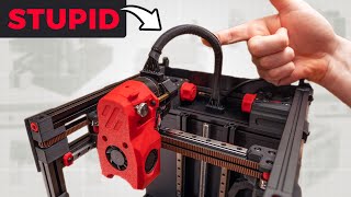 How STUPID is the THICK WIRE LOOM on a small 3D PRINTER Printhead Flex  Inaccurate Prints [upl. by Chenay]