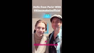 20230413 mikainstagram story Mika at the Philharmonie de Paris with Klaus Mäkelä [upl. by Mortensen]