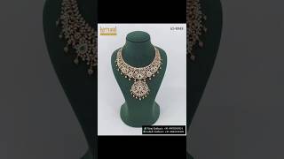 South indian Close Setting Look in Open Setting Diamond Necklace  KothariJewelryUSA [upl. by Lisetta]