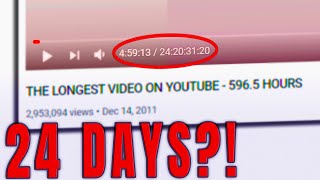 What Is The Longest Video On YouTube [upl. by Agosto418]