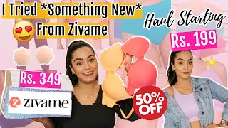 HUGE ZIVAME SALE TRY ON HAUL at Rs 199  Trying New Things  Upto 50 off BEST DEALS [upl. by Ellenar622]