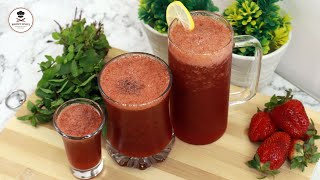 Strawberry Margarita  Ramzan Special  How To Make Strawberry Margarita  Khuram Malik [upl. by Weathers]