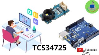 ARDUINO  TCS34725 GROVE I2C COLOR SENSOR [upl. by Bluh]