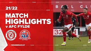 Highlights  Brackley Town v AFC Fylde Extended [upl. by Noslen28]