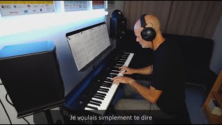 JeanJacques Goldman  Confidentiel  Piano  KARAOKE [upl. by Nairdad934]