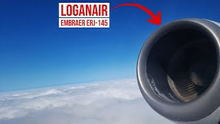 Loganair Embraer ERJ145 ✈ Departing Teesside Airport [upl. by Zzabahs759]