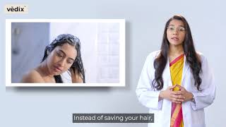 Secret To Stop Hairfall  10 Lakh Indians Trust Vedix Customised Ayurveda [upl. by Ikkir]