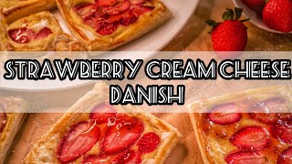 How to make Strawberry Cream Cheese Danish  Better Baker [upl. by Hanavas]