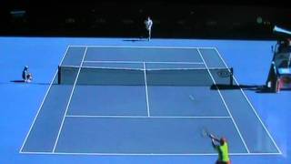 2012 Australian Open Bernard Tomic v Fernando Verdasco  Final Point [upl. by Gnuh]