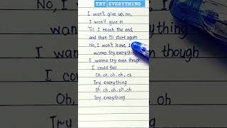 Try Everything By Shakira shorts subscribe tryeverything shakira music lyrics song [upl. by Kirtley]