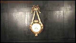 Large Bronze and Ormolu Antique French Cartel Wall Clock by Samuel Marti [upl. by Llydnek490]