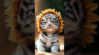 Adorable Baby Tiger’s Protective Gaze A Heartwarming Guardianshorts [upl. by Pomeroy636]