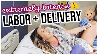 OFFICIAL BIRTH VLOG RAW  REAL LABOR  DELIVERY OF BABY NATURAL BIRTH BriannaK [upl. by Merrilee316]