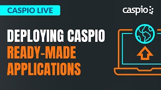 Caspio Live Deploying Caspio ReadyMade Applications [upl. by Nibor188]