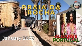 Praia da Rocha Street Walk January 2023 [upl. by Carbrey]