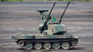 【陸上自衛隊】87式自走高射機関砲 Oerlikon KDA 35mm機関砲｜Japans Army Type 87 SelfPropelled AntiAircraft Gun JGSDF [upl. by Renick700]