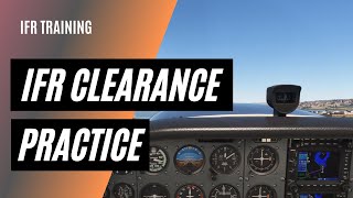 Practice with IFR Clearance and Departure  Long IFR Cross Country  6165d [upl. by Adis]