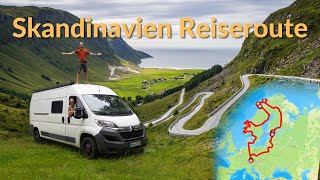 Die beste Reiseroute für Skandinavien  Ultimativer Travelguide  Reisetipps [upl. by Orecic]