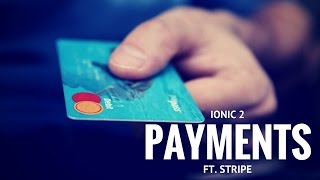 Ionic 2  Payment processing using Stripe [upl. by Goldie]