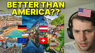 American reacts to What is the BEST country to live in Europe [upl. by Ballou]