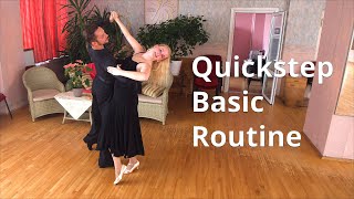 Quickstep Basic Routine Membership Silver Figures  Marts Punins amp Dana JakobsoneGalvane [upl. by Toback]