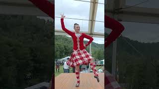 Highland Fling dance by Scottish champion Mhairi McPherson at 2023 Ballater Highland Games shorts [upl. by Ikin]