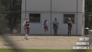 2024 Varsity Softball Nokomis at Skowhegan 4 29 24 [upl. by Conan]