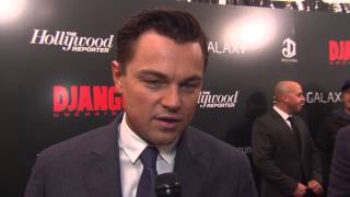 DJANGO UNCHAINED  Leonardo DiCaprio at the New York Premiere HD [upl. by Devlin]