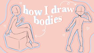 🌷How i Draw female Bodies  anatomy tips🌷 [upl. by Shaner]