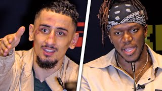 TENSE AnEsonGib w KSI • Vs Slim Albaher FULL POSTFIGHT PRESS CONFERENCE  Misfits Boxing [upl. by Volney]