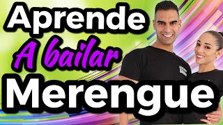 CÓMO BAILAR MERENGUE💃🕺 BIEN EXPLICADO PASO A PASO  CLASES DE RITMOS LATINOS 01 [upl. by Janifer]