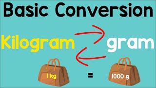 Converting Gram into Kilogram and Kilogram to Gram  Animation [upl. by Zenia]