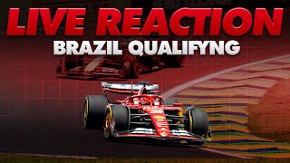 🔴LIVE  A FERRARI FANS REACTS to Brazilian GP Qualifyng with live timing [upl. by Zarla]