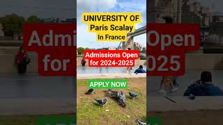 University of Paris scalay in francefreeeducationinitaly parisscalayfullyfundedscholarships [upl. by Euginom]