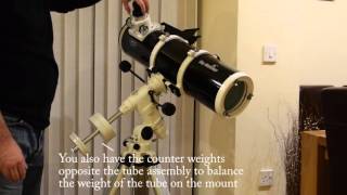 Skywatcher 150p Telescope Intro and EQ32 setup [upl. by Hares109]