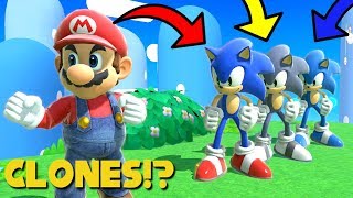 Mario Clones Sonic The Hedgehog  Super Smash Bros Ultimate Movie [upl. by Nylynnej]