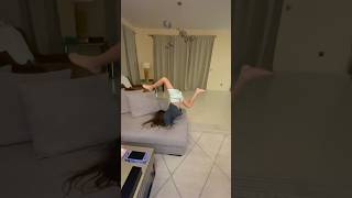 Gymnastics exercises on sofa [upl. by Nired]