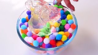 SATISFYING POM POM SLIME ASMR COMPILATION  diySatisfying [upl. by Batha]