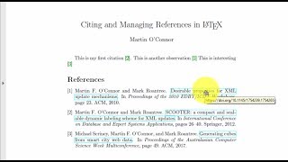 How to hyperlink references in LaTeX [upl. by Cheffetz]