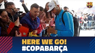 Trip to Sevilla with Boateng ahead of the cup match [upl. by Tenahs]