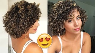 FINALIZAÇÃO PARA CABELO CACHEADO CURTO ❤ [upl. by Hulburt]