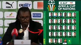 🚨Aliou Cissé dévoile la liste des 27 joueurs CAN 2023 [upl. by Ahtnahc]