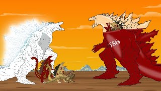 BLACK GODZILLA vs Evolution of quotGODZILLA EARTH POUR 585quot Tyranny grows Size Comparison [upl. by Aia289]