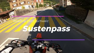 HONDA FMX 650  SUSTENPASS  SCHWEIZ  SUPERMOTO [upl. by Shannan981]