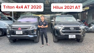 Hilux 2021 AT Triton 2020 4x4 AT hai mẫu bán tải bền bỉ tiết kiệm trang bị đầy đủ phụ kiện [upl. by Devine537]