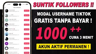 Followers Tiktok Gratis❗ Cara Menambah Followers Tiktok Gratis Permanen [upl. by Anastasio]