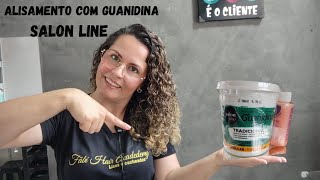 Tutorial de alisamento a base de guanidina Salon line [upl. by Aivitnahs]