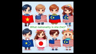 Whats nationality is she or he  EFL song [upl. by Ilrebma682]