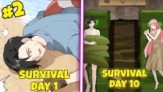 Survive On A Deserted Island With Beautiful Girls Hindi Part2  survival Manga explanation in Hindi [upl. by Siuqramed]